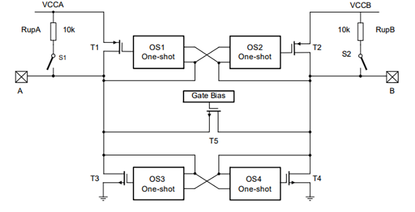 Schematic - NXP Semiconductors P3A1604UK Dual Supply Translating Transceiver